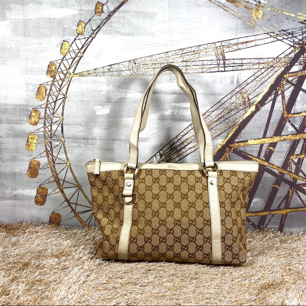 Gucci Vintage Abbey GG D-Ring Shoulder Bag - Picture 2 of 15